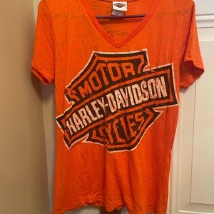 Women’s Harley Davidson short sleeve burnout tee